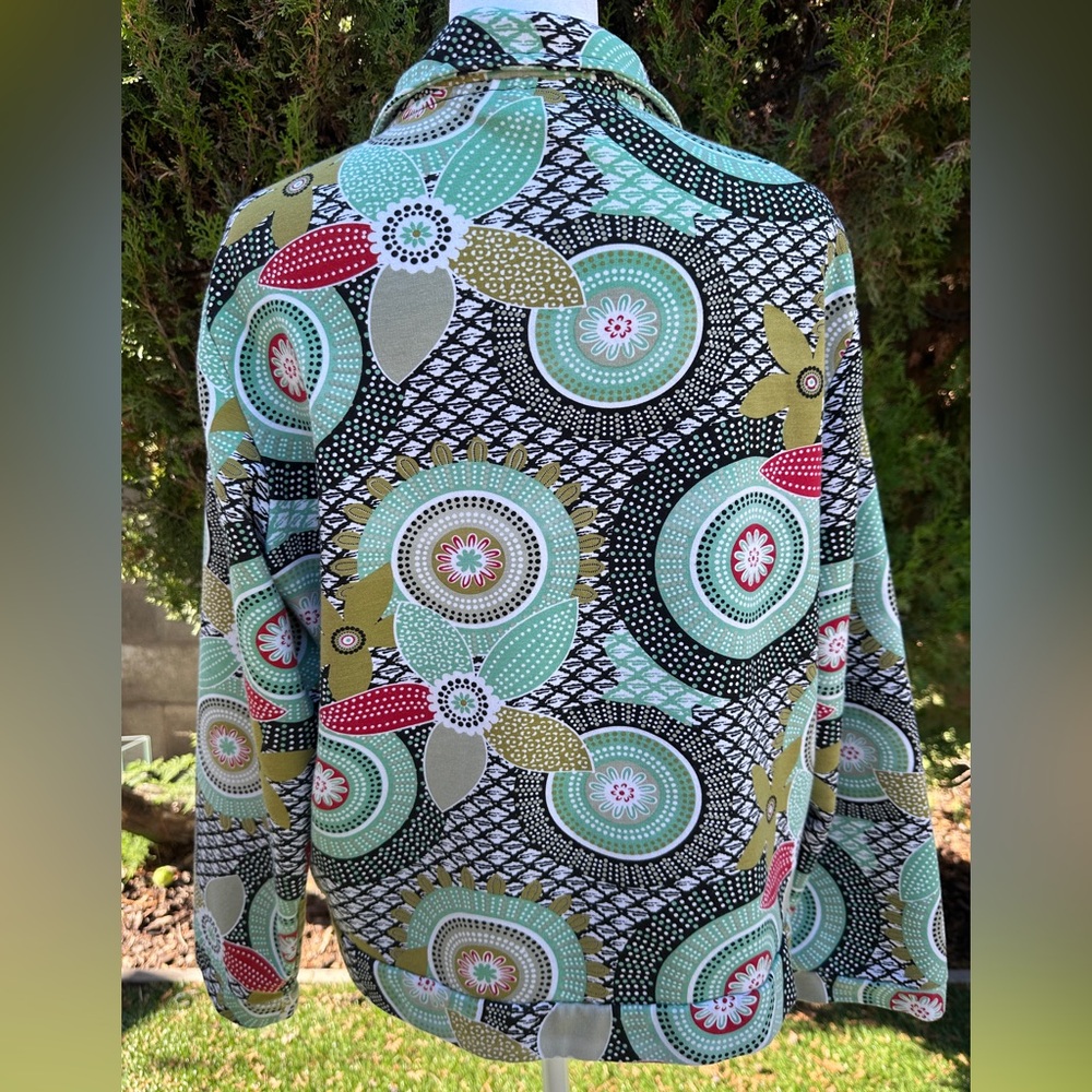 Women's Mirror Image Retro Zip Up Cotton Jacket XL - Picture 5 of 9